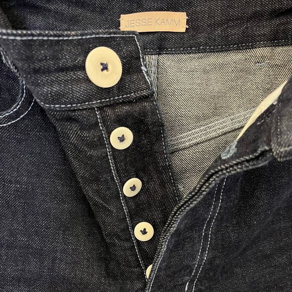 Jesse Kamm Patchfront Handy Pants - Dark Blue Japanese Denim Size 0 - Picture 3 of 4